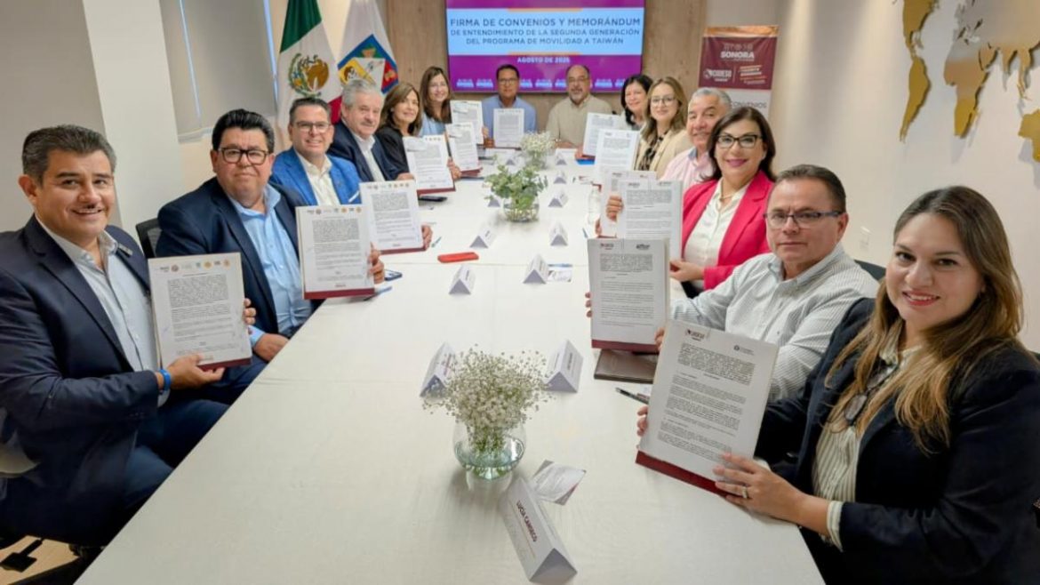 Rectores suscriben convenio con CODESO para intercambio TAIWAN
