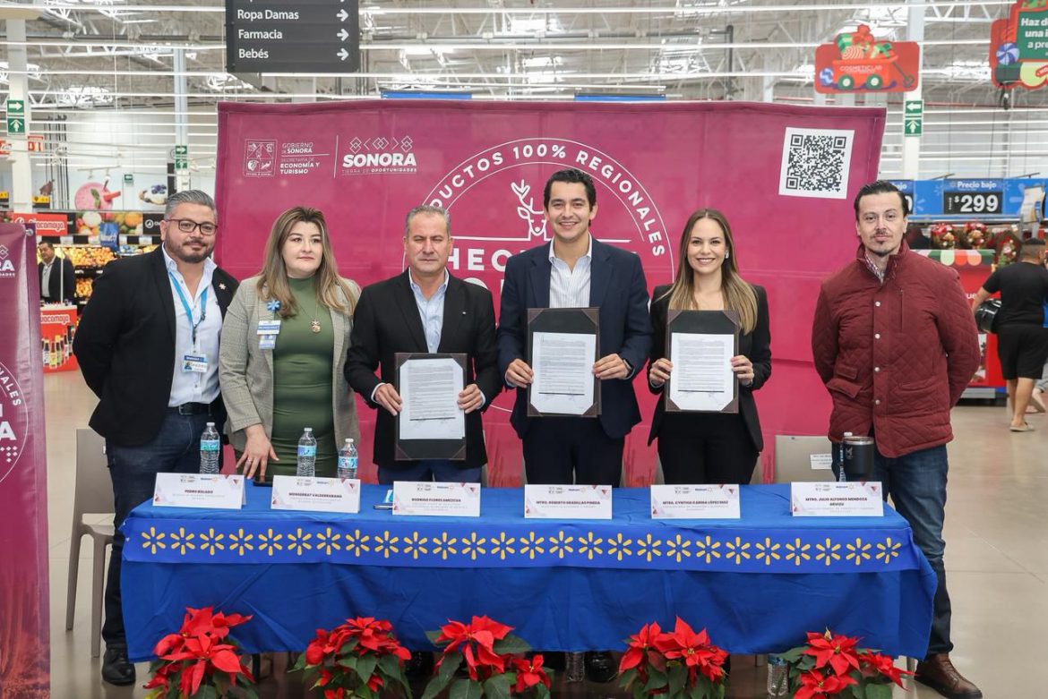 Secretaría de Economía y Turismo de Sonora Firma convenio con importante cadena comercial