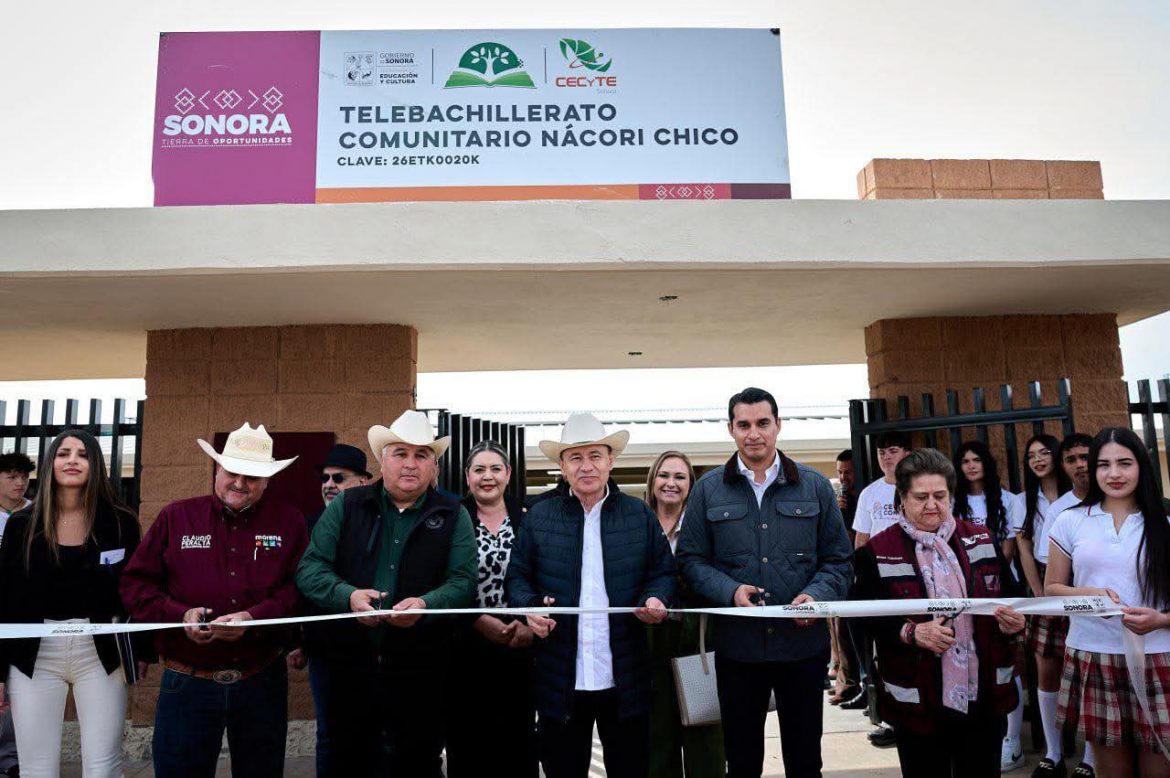 Inauguran Telebachillerato Comunitario en Nácori Chico para acercar la educación media superior a jóvenes de la Sierra.