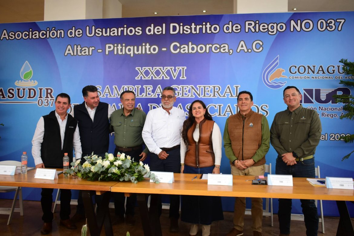 ASUDIR presenta avances en infraestructura y tecnificación del riego en Caborca.