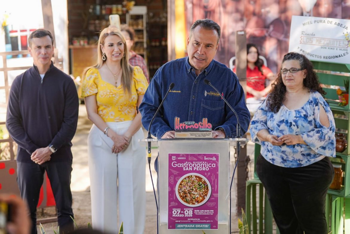 Anuncian novena edición de la Muestra Gastronómica de San Pedro el Saucito.