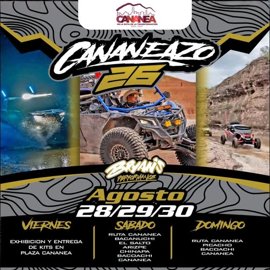 Cananea se prepara para recibir el Cananeazo 26 con tres días de aventura off-road.
