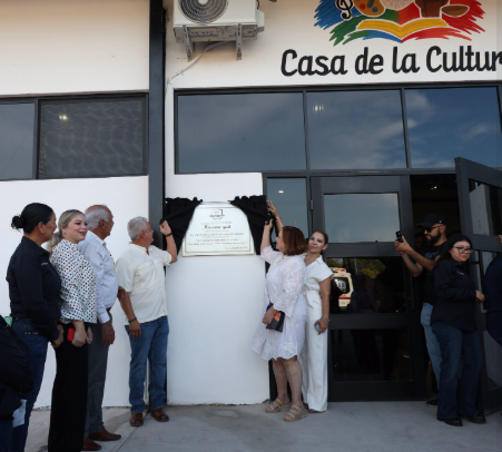 Moctezuma inaugura Casa de la Cultura “Hiocame quit”.