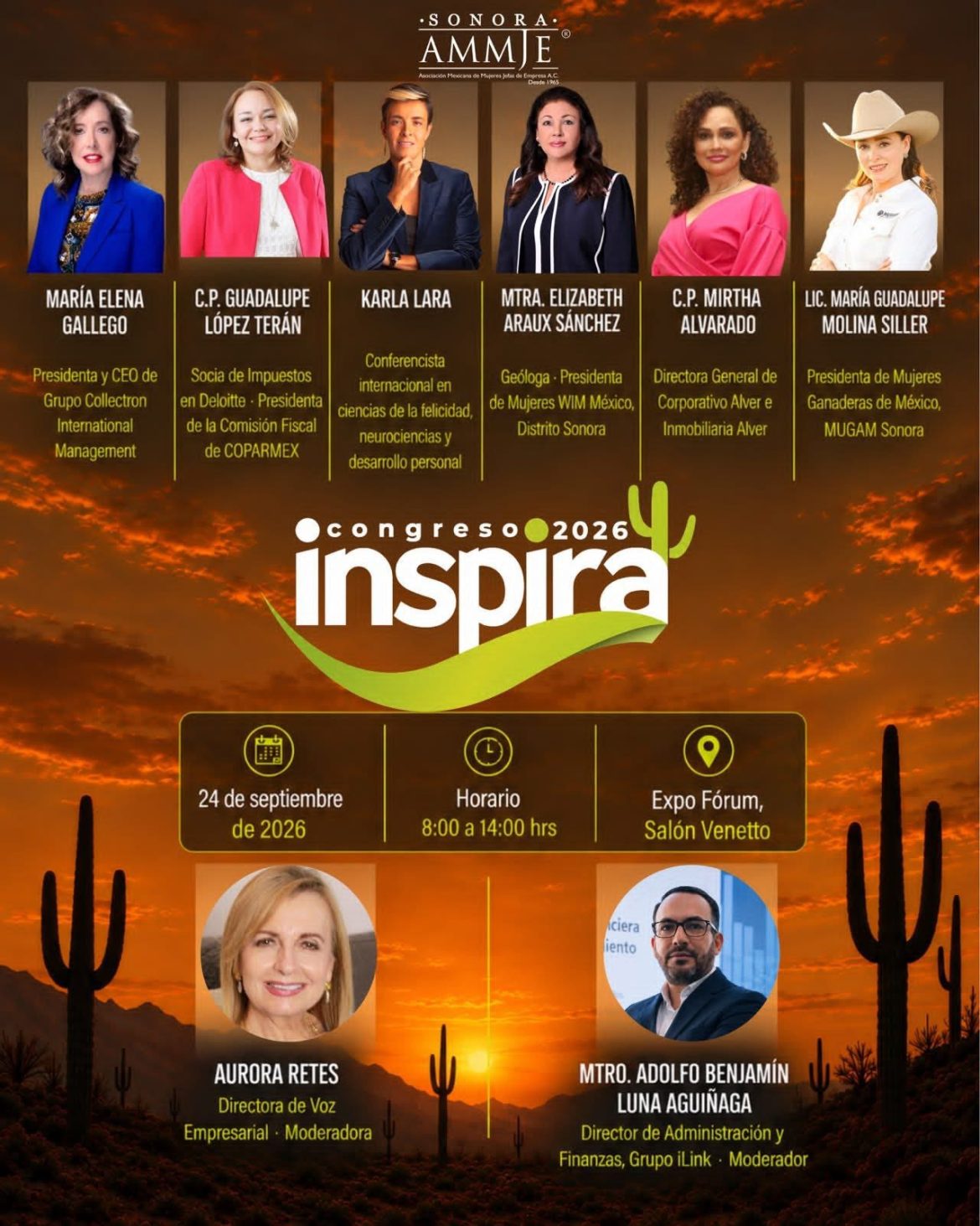 AMMJE Sonora realizará Congreso Inspira 2026.
